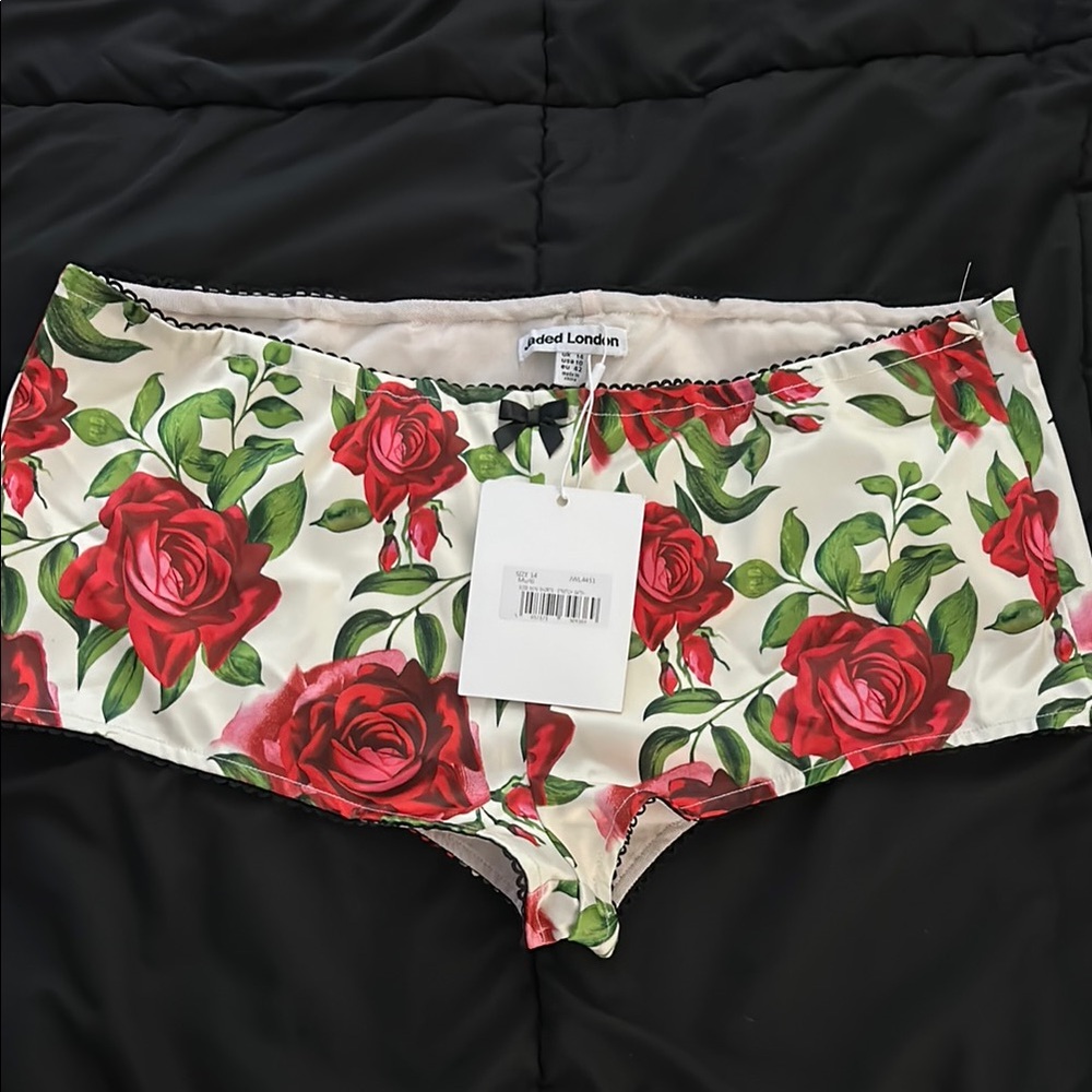 Women's Floral Intimates - Red